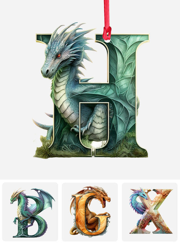 Dragon Letter - Personalized Dragon Ornament
