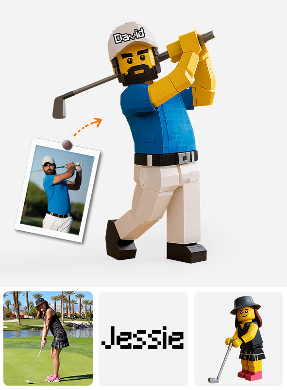 Cadeau pour golfeur - Plaque acrylique personnalisée sur le thème du golf