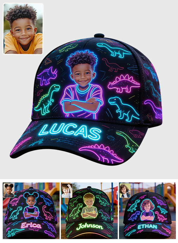 Casquette Classique Personnalisée avec Motif Dinosaure - Enfant