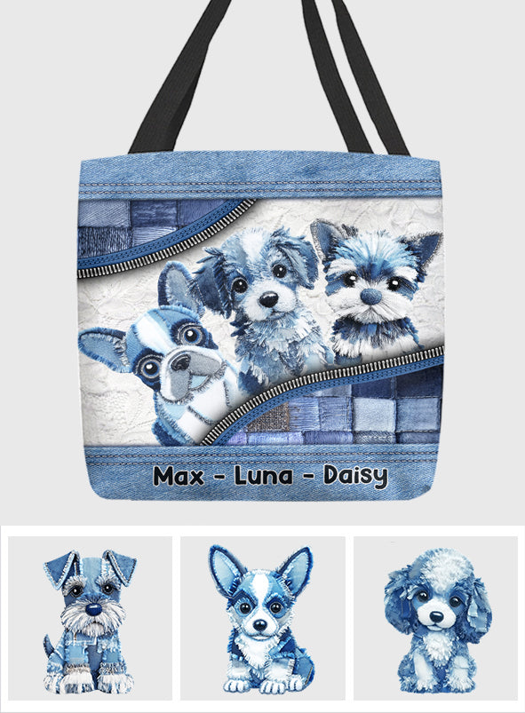 Chiens mignons - Sac fourre-tout personnalisé pour chien