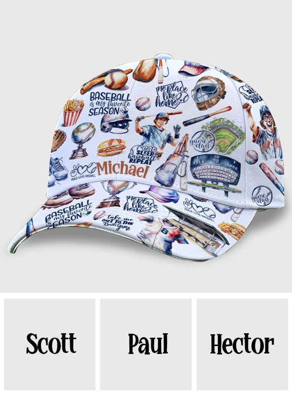 Love Baseball Season - Personalized Baseball Classic Cap