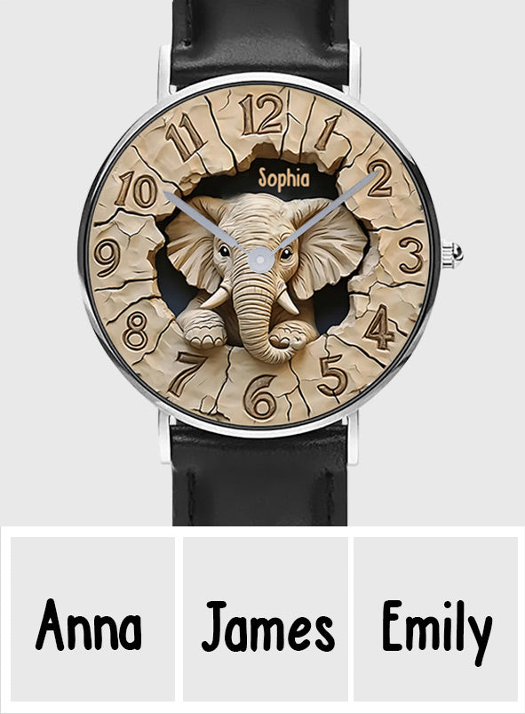 Love Elephant - Personalized Elephant Hand Watch