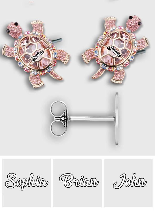 Boucles d'oreilles tortue personnalisées - Mignonnes Tortues