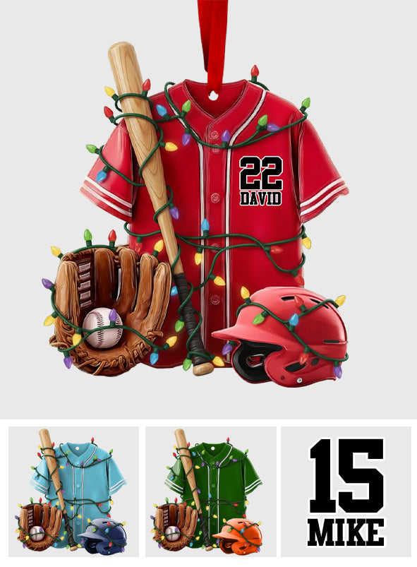 Vie de baseball - Ornement de baseball personnalisé