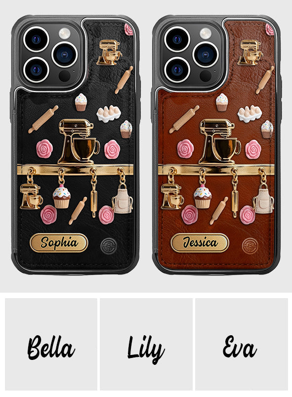 Love Baking - Personalized Baking Fully Printed Wallet Phone Case