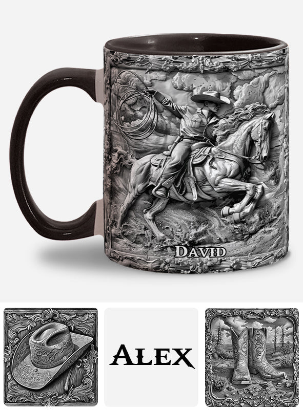 Mug personnalisé style western - Cowboy Western