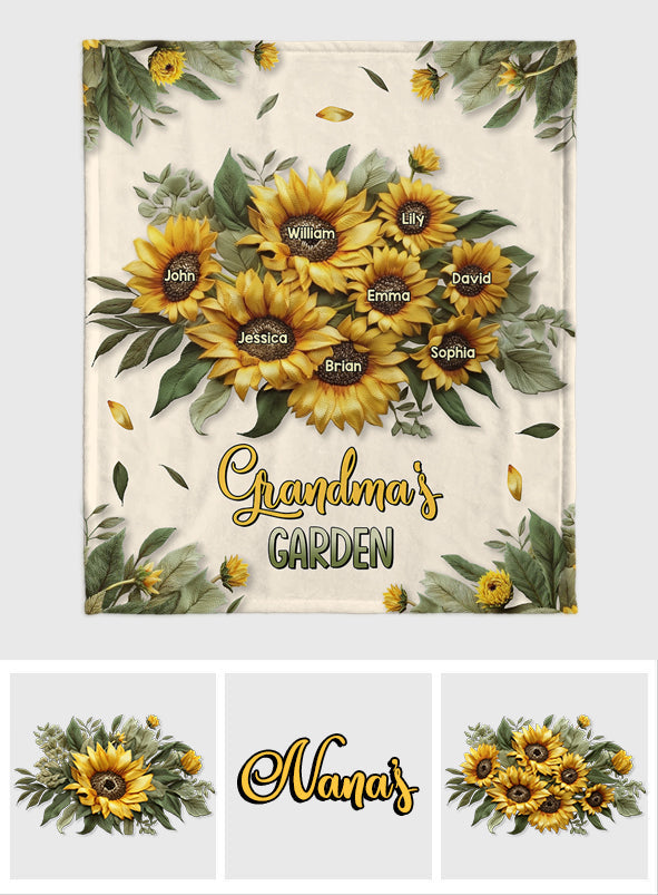 Le jardin de la maman de grand-mère - Couverture personnalisée pour grand-mère