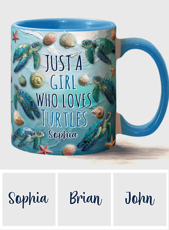 Amoureux des tortues - Mug personnalisé à motif tortue
