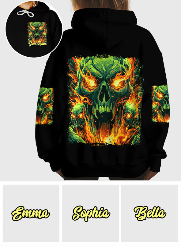 Reculez - T-shirt personnalisé à motif crâne intégral