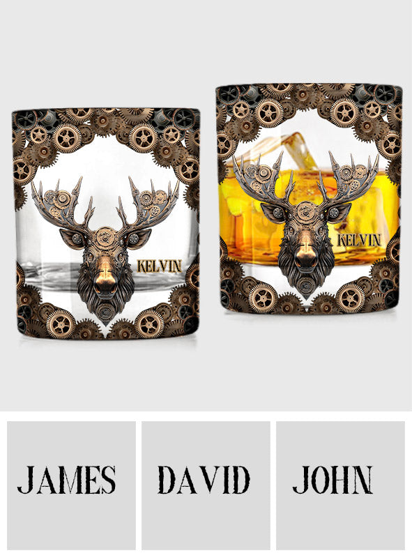 Mechanical Gear Creature - Personalized Hunting Whiskey Glass