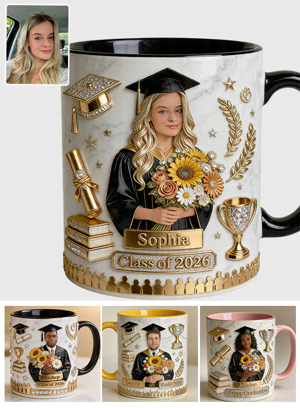 Félicitations pour votre diplôme ! - Mug de graduation personnalisé
