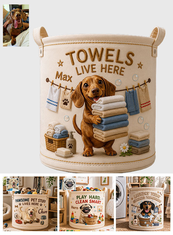 Gift for Pet Owner - Personalized Dog Storage Basket