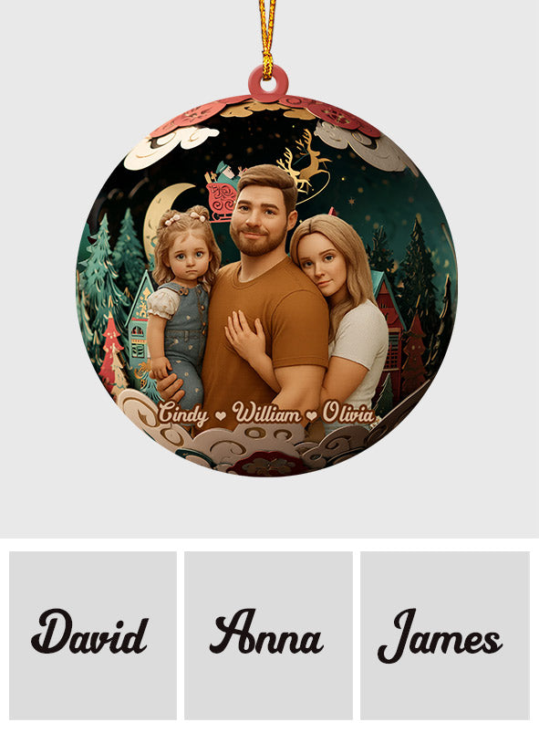 C'est nous - Ornement familial personnalisé