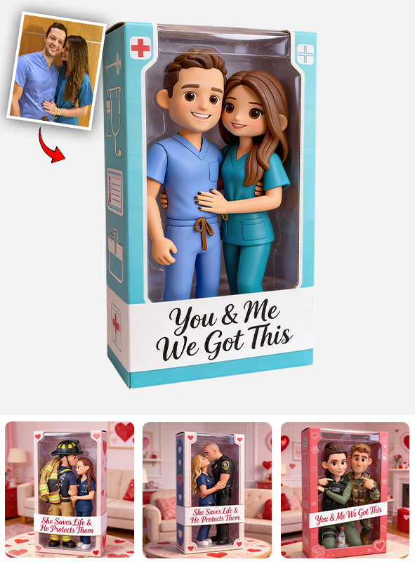 Toi et moi, on gère ! - Plaque acrylique personnalisée pour infirmière, en forme sur mesure