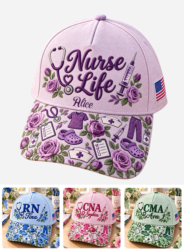 Amour Infirmière - Casquette Infirmière Personnalisée