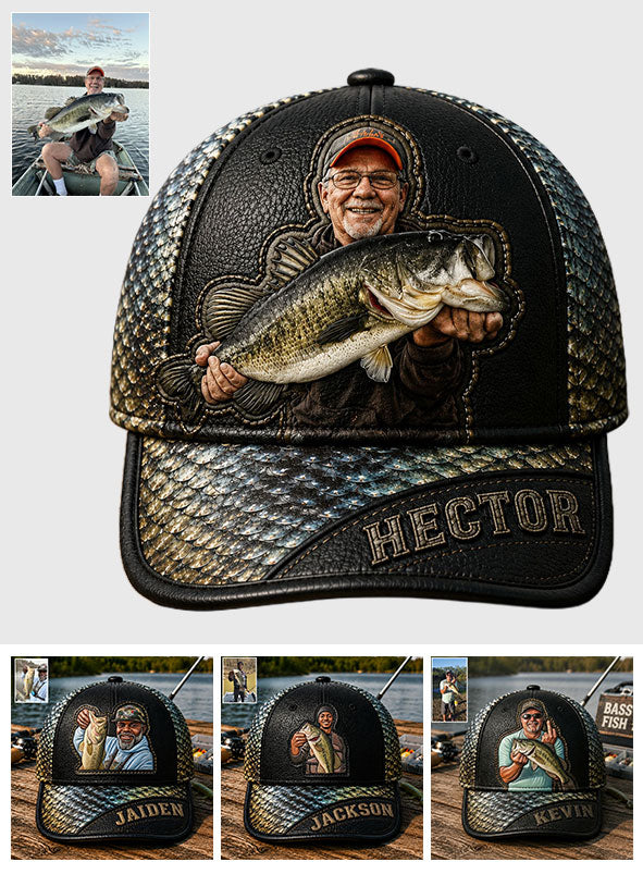 Casquette Classique de Pêche Personnalisée - Photo d'Amour