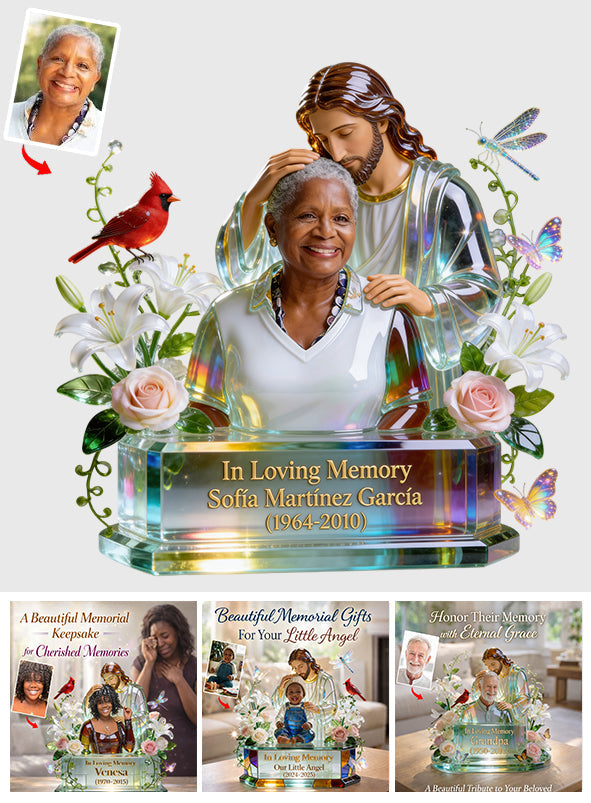 In Loving Memory, Memorial Gift - Personalized Memorial Custom Shaped Acrylic Plaque