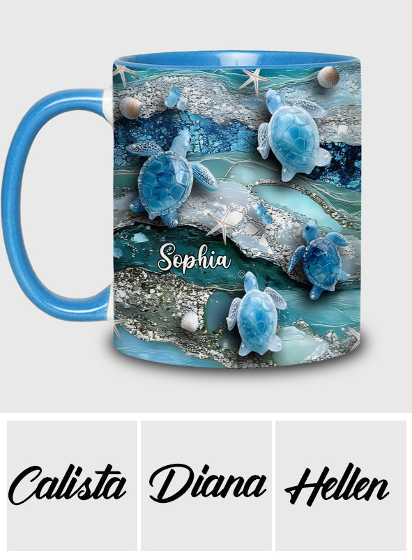 Mug personnalisé « J’adore les tortues »