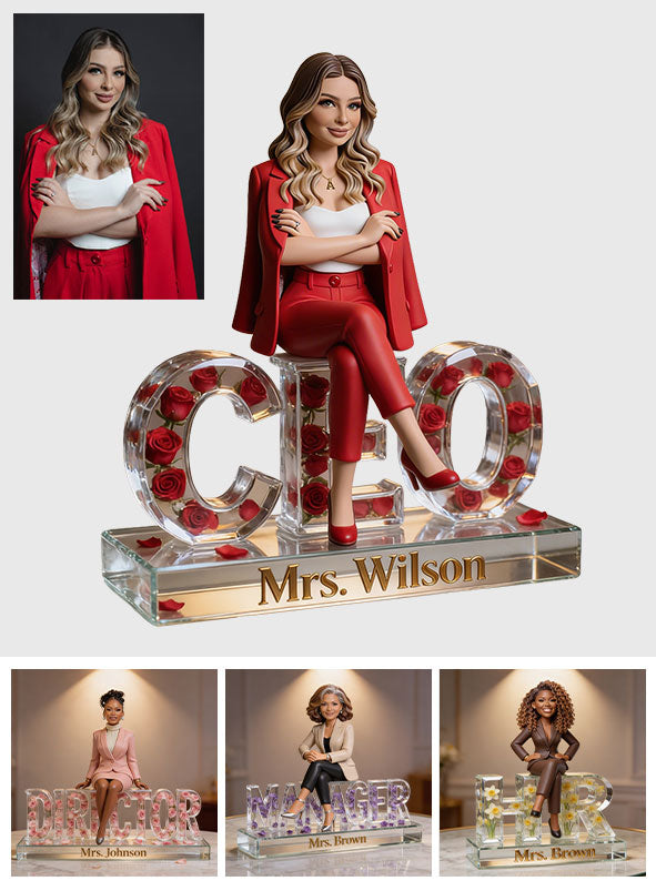 Custom Any Photo - Personalized Colleague Custom Shaped Acrylic Plaque