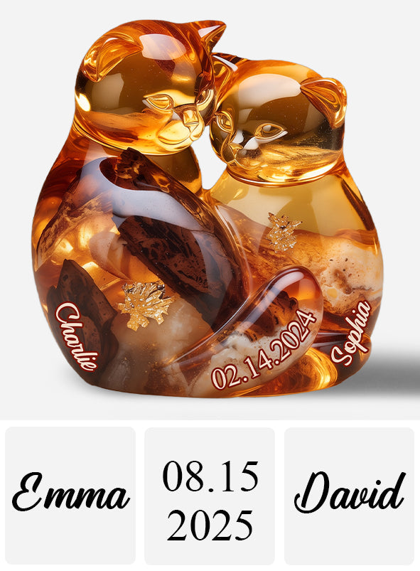 Amour éternel - Plaque acrylique personnalisée pour couple