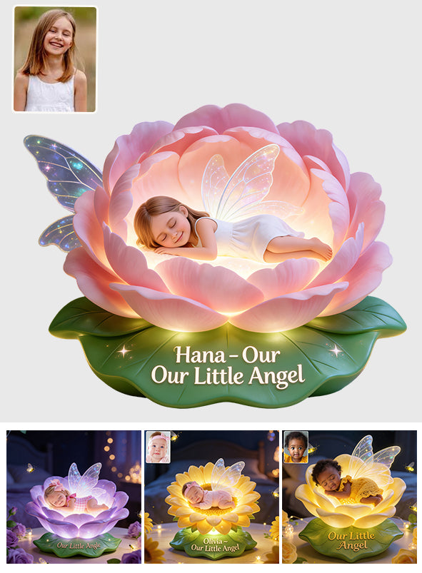 Cadeau pour Votre Petit Ange - Lampe de Nuit LED Acrylique Personnalisée