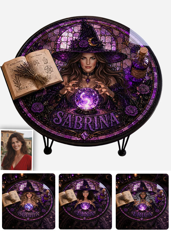 Beautiful Witch - Personalized Witch Table Custom Shape