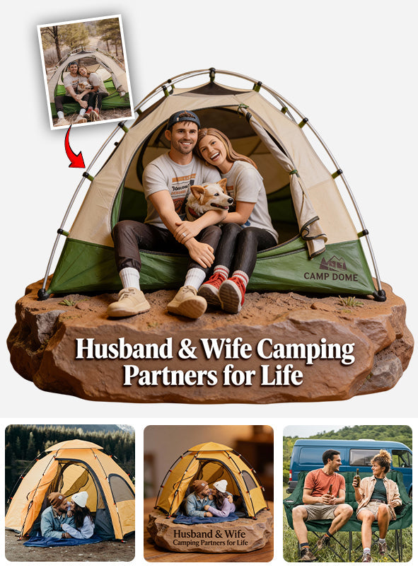 Amoureux du plein air - Plaque acrylique personnalisée pour le camping