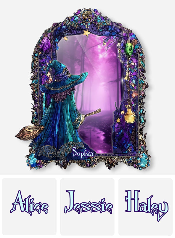 Miroir mural magique et mystique personnalisé pour sorcière