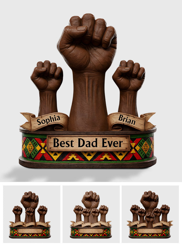 Dope Black Dad - Personalized Father Custom Shaped Acrylic Plaque