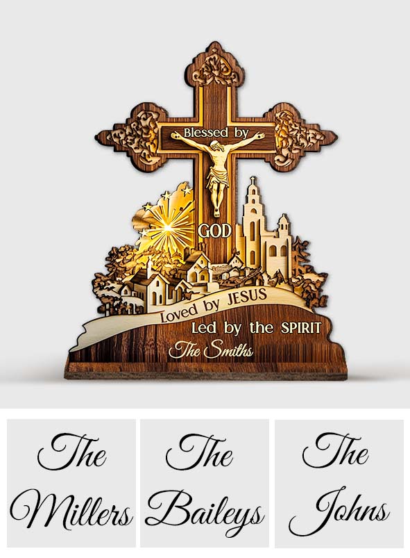 Blessed By GOD - Personalized Christian 1 Layered Big Freestanding