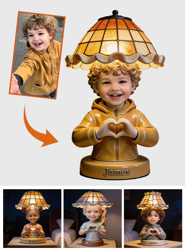 Custom Any Photo - Love My Kid - Personalized Kid Acrylic LED Night Light