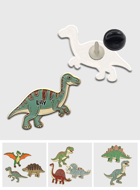 Dinosaur Collection for Kids - Personalized Kid Pin