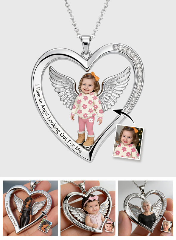 Collier pendentif en métal personnalisé avec photo - Collier commémoratif en forme de pendentif en métal -
