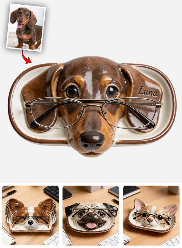Dog Eyeglasses Holder - Personalized Dog Catch-All Tray