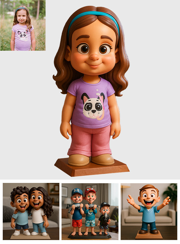 Plaque acrylique personnalisée pour enfant, motif mascotte exagérée et humoristique - Cadeau amusant