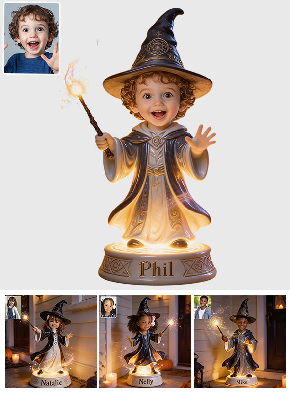 Magical Witch Wizard - Personalized Witch Acrylic LED Night Light
