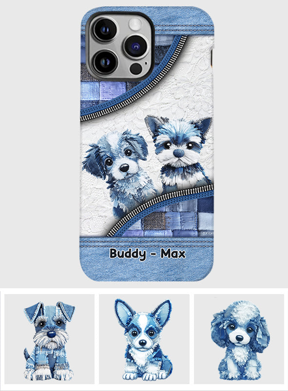 Coque de téléphone personnalisée avec imprimé chien mignon