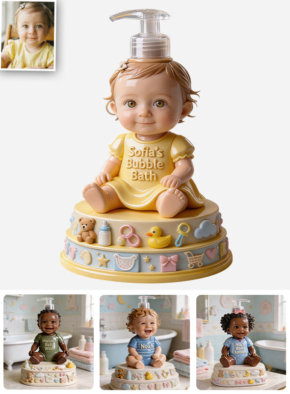 Bain Moussant pour Bébé - Distributeur Personnalisé pour Baby Shower
