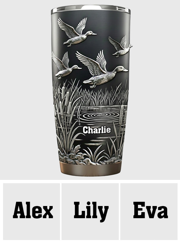 Saison de la chasse au canard - Gobelet de chasse personnalisé