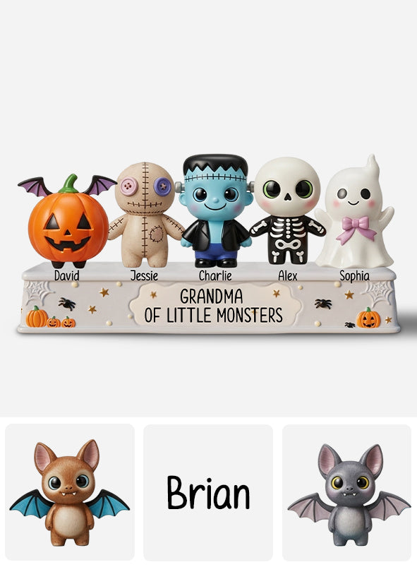 Little Monsters - Personalized Grandma Custom Shaped Acrylic Plaque