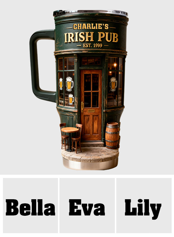 Pub irlandais - Gobelet irlandais personnalisé avec anse