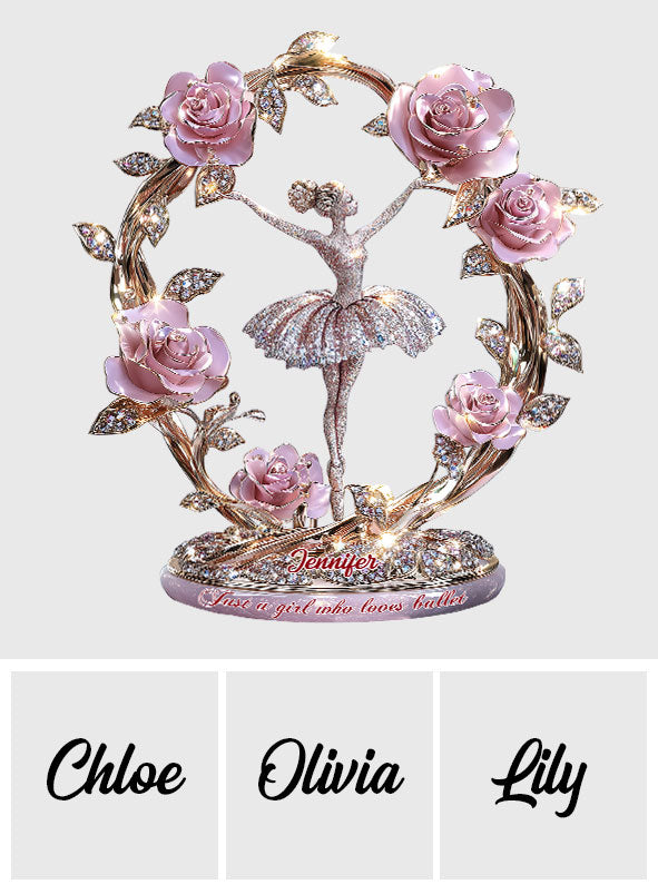 Une fille qui aime le ballet - Plaque acrylique personnalisée sur le thème du ballet