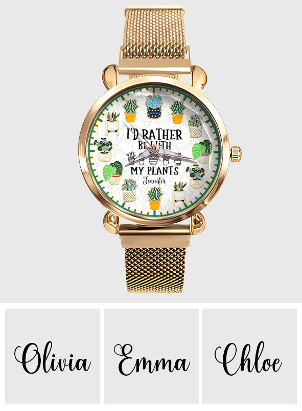 Oui, j'ai besoin de toutes ces plantes - Montre-bracelet personnalisée pour jardinière