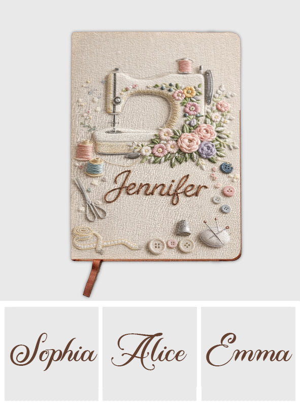 Love Sewing - Personalized Sewing Leather Journal