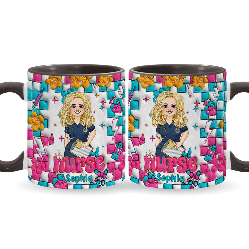 Vie d'infirmière - Mug personnalisé « Infirmière »