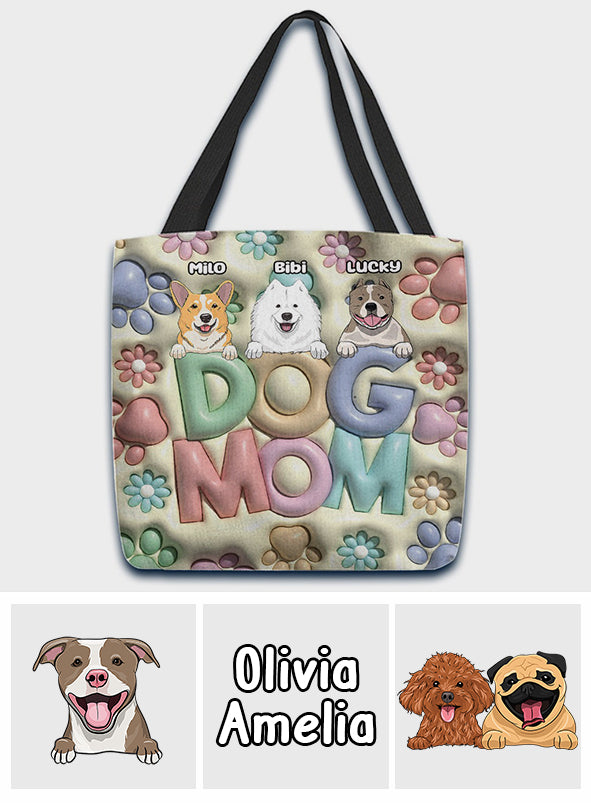 Dog Mom - Personalized Dog Tote Bag