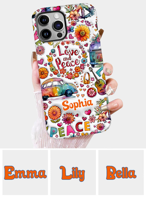 Coque de téléphone personnalisée Hippie Soul - Motif hippie intégral
