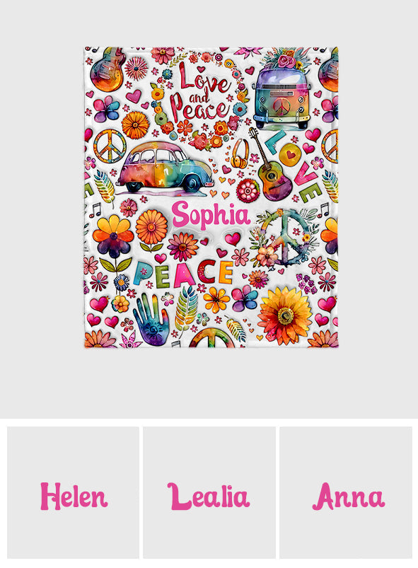 Hippie Soul - Personalized Hippie Blanket