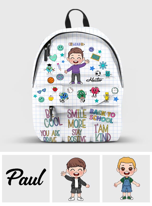 You Are Brave, You Are Smart - Personalized Kid Backpack