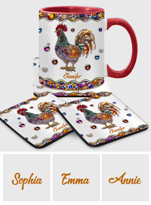 Sparker Rooster - Personalized Chicken Accent Mug